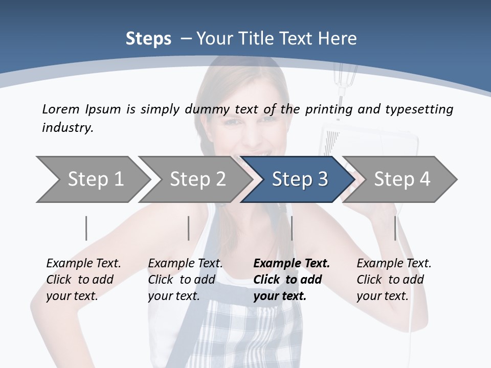 Brunette Cheerful Toothy PowerPoint Template