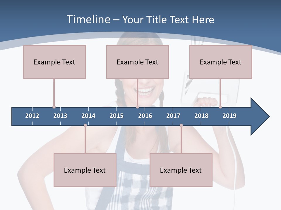 Brunette Cheerful Toothy PowerPoint Template