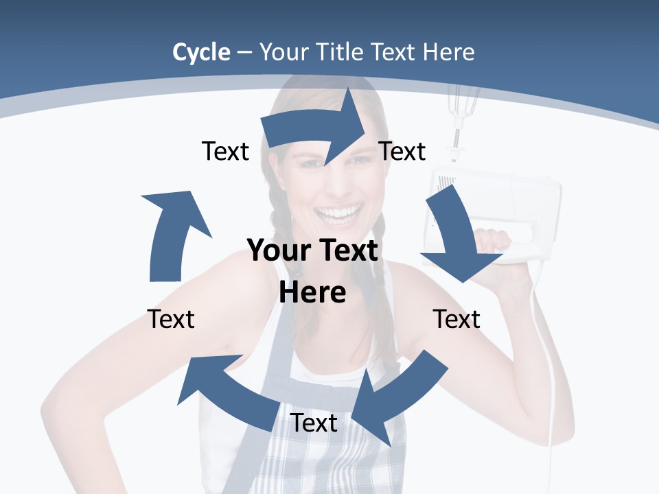 Brunette Cheerful Toothy PowerPoint Template