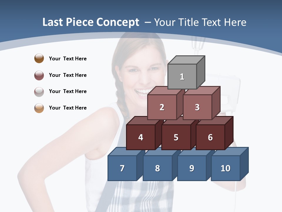 Brunette Cheerful Toothy PowerPoint Template