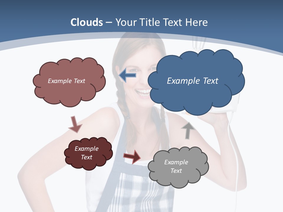 Brunette Cheerful Toothy PowerPoint Template