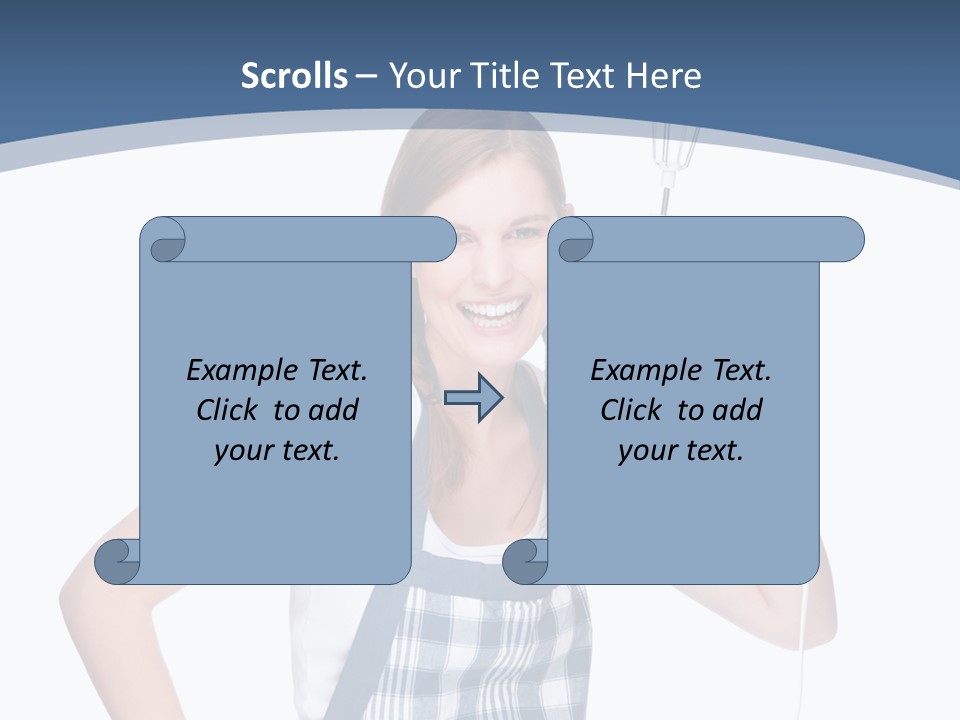 Brunette Cheerful Toothy PowerPoint Template