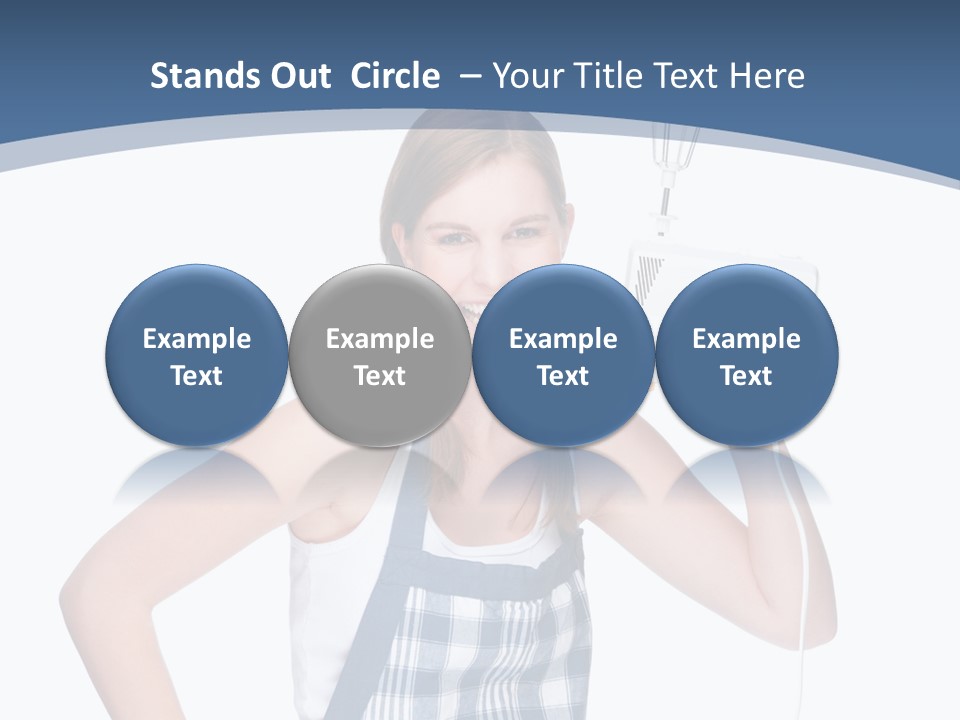 Brunette Cheerful Toothy PowerPoint Template