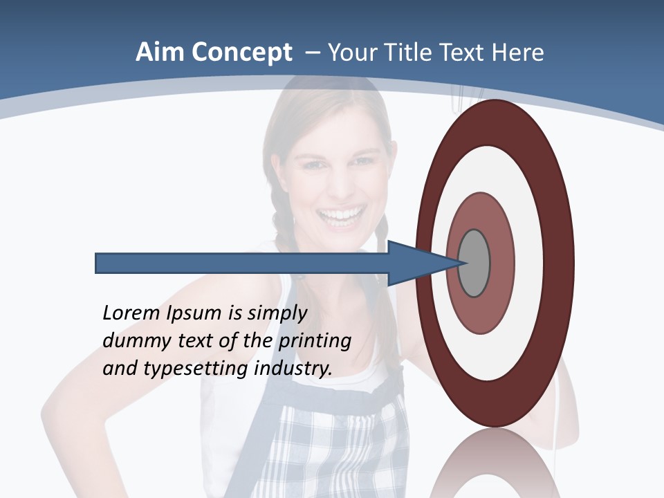 Brunette Cheerful Toothy PowerPoint Template