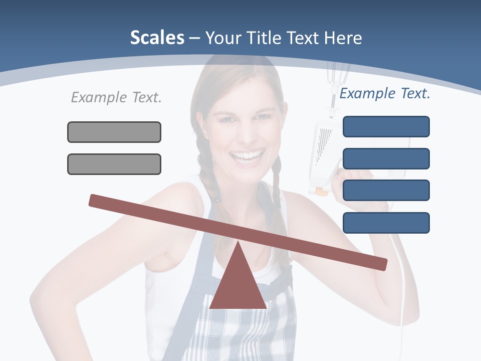 Brunette Cheerful Toothy PowerPoint Template