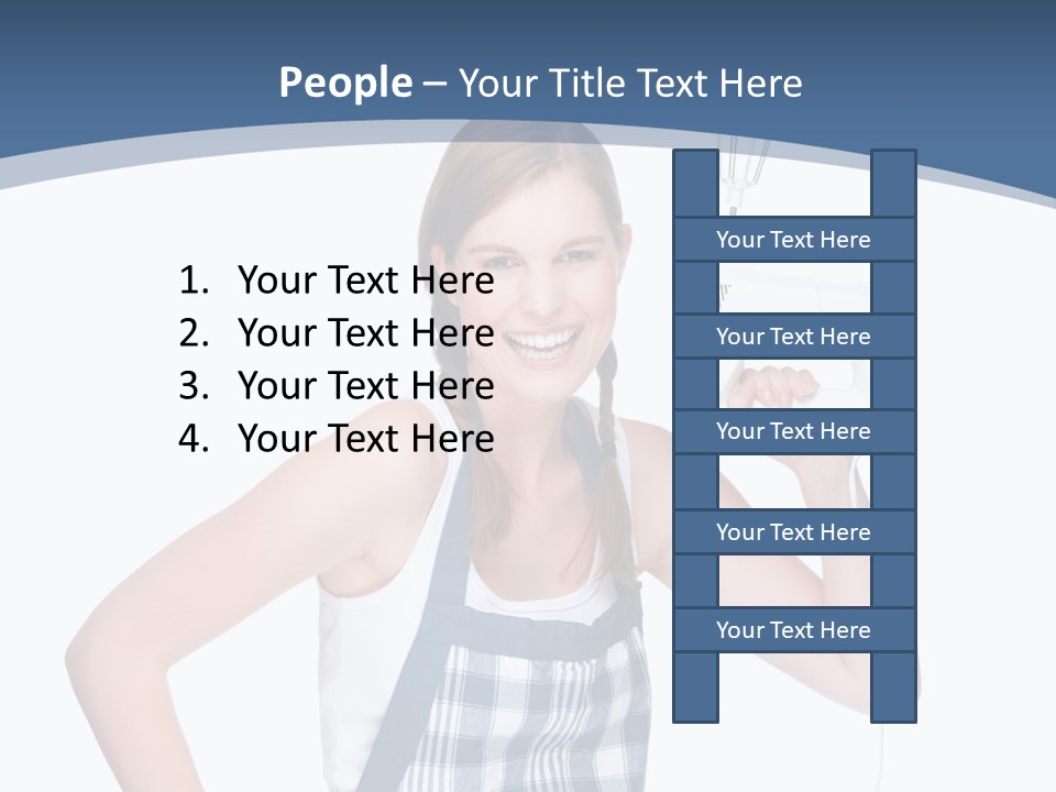 Brunette Cheerful Toothy PowerPoint Template