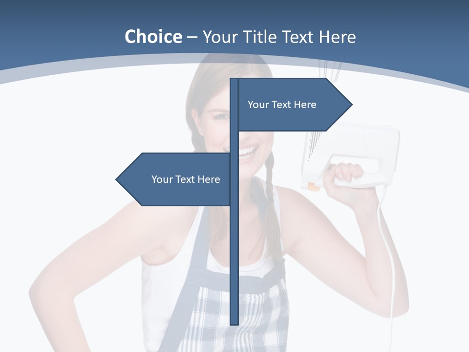 Brunette Cheerful Toothy PowerPoint Template