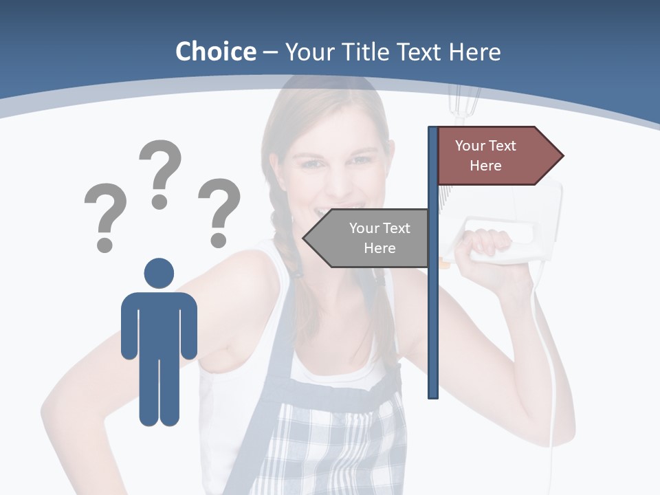 Brunette Cheerful Toothy PowerPoint Template