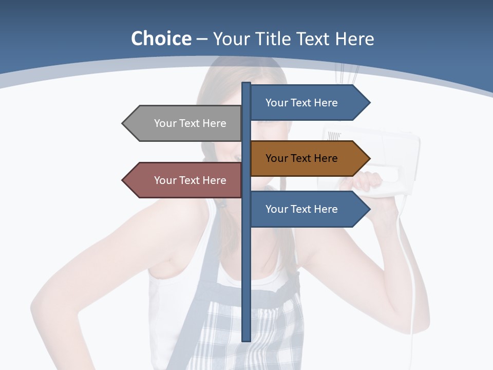 Brunette Cheerful Toothy PowerPoint Template