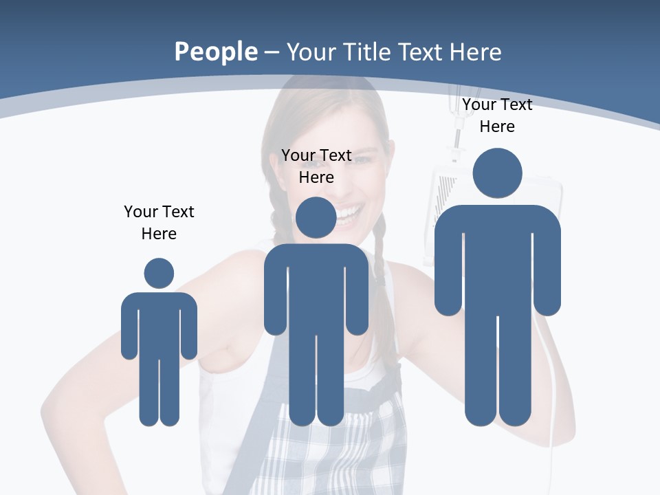 Brunette Cheerful Toothy PowerPoint Template