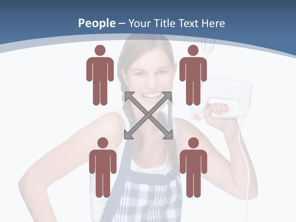 Brunette Cheerful Toothy PowerPoint Template