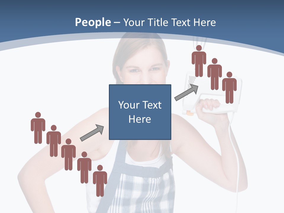 Brunette Cheerful Toothy PowerPoint Template