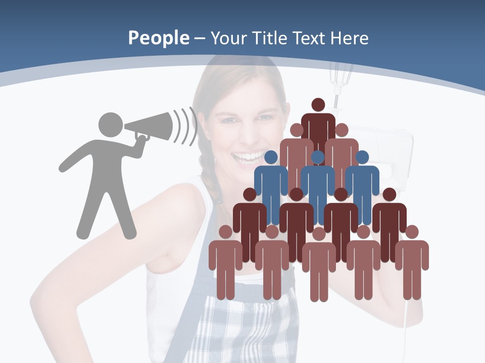 Brunette Cheerful Toothy PowerPoint Template