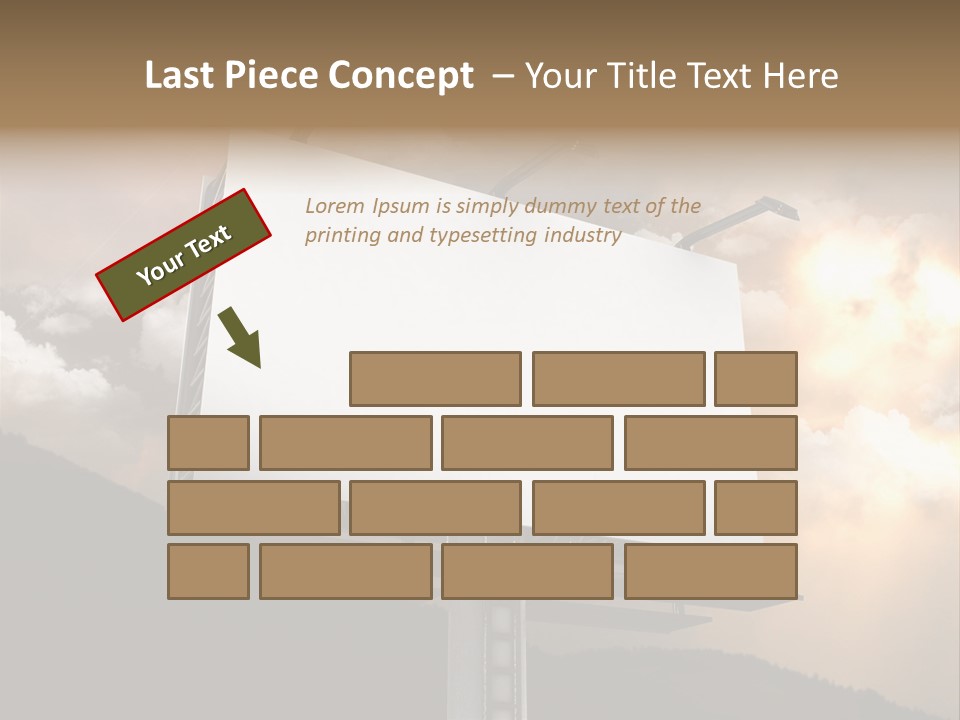 A Billboard With A Cloudy Sky In The Background PowerPoint Template