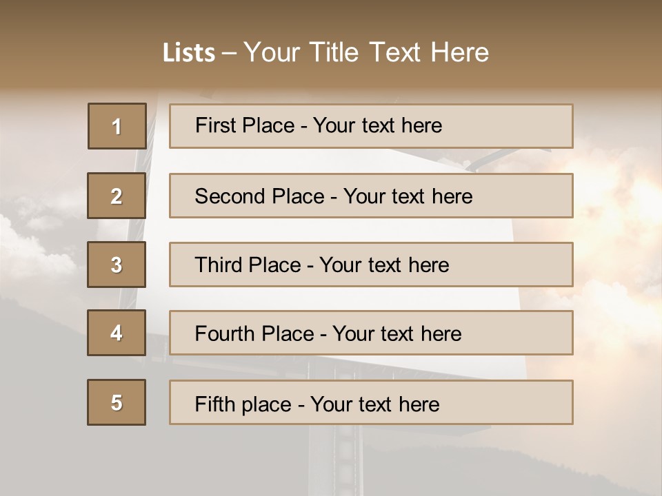 A Billboard With A Cloudy Sky In The Background PowerPoint Template