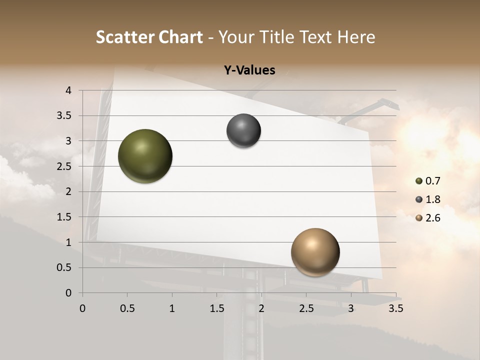 A Billboard With A Cloudy Sky In The Background PowerPoint Template