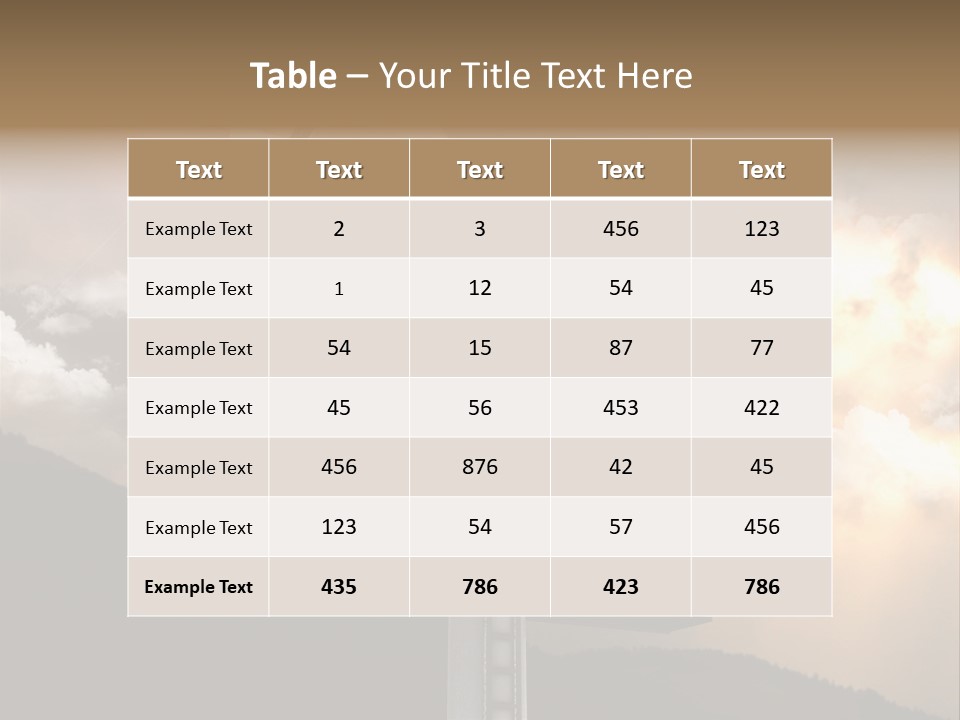 A Billboard With A Cloudy Sky In The Background PowerPoint Template