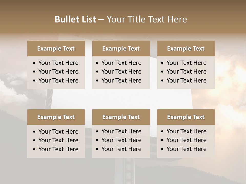 A Billboard With A Cloudy Sky In The Background PowerPoint Template