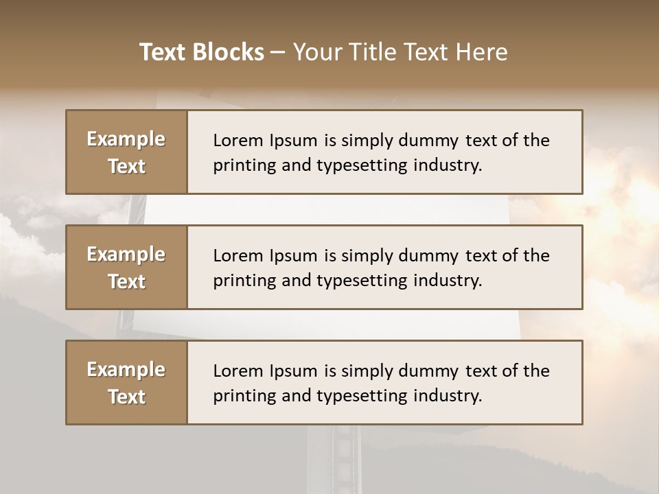 A Billboard With A Cloudy Sky In The Background PowerPoint Template