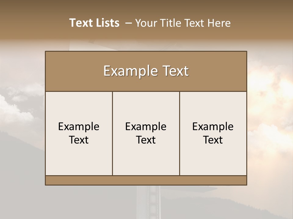 A Billboard With A Cloudy Sky In The Background PowerPoint Template
