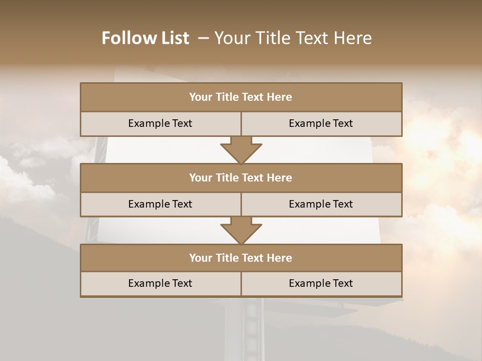 A Billboard With A Cloudy Sky In The Background PowerPoint Template