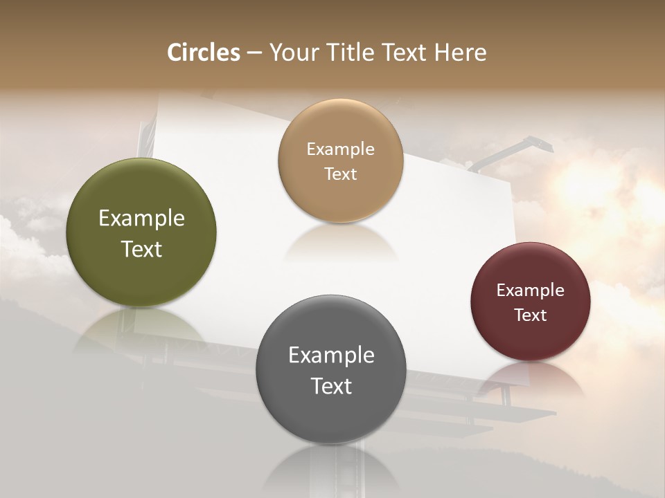 A Billboard With A Cloudy Sky In The Background PowerPoint Template