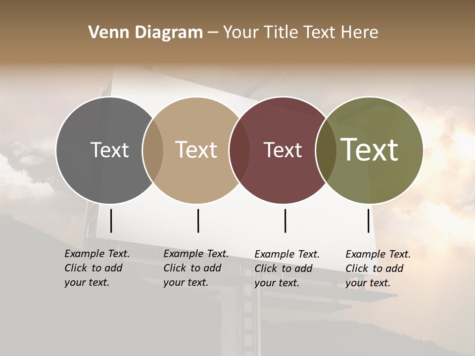 A Billboard With A Cloudy Sky In The Background PowerPoint Template