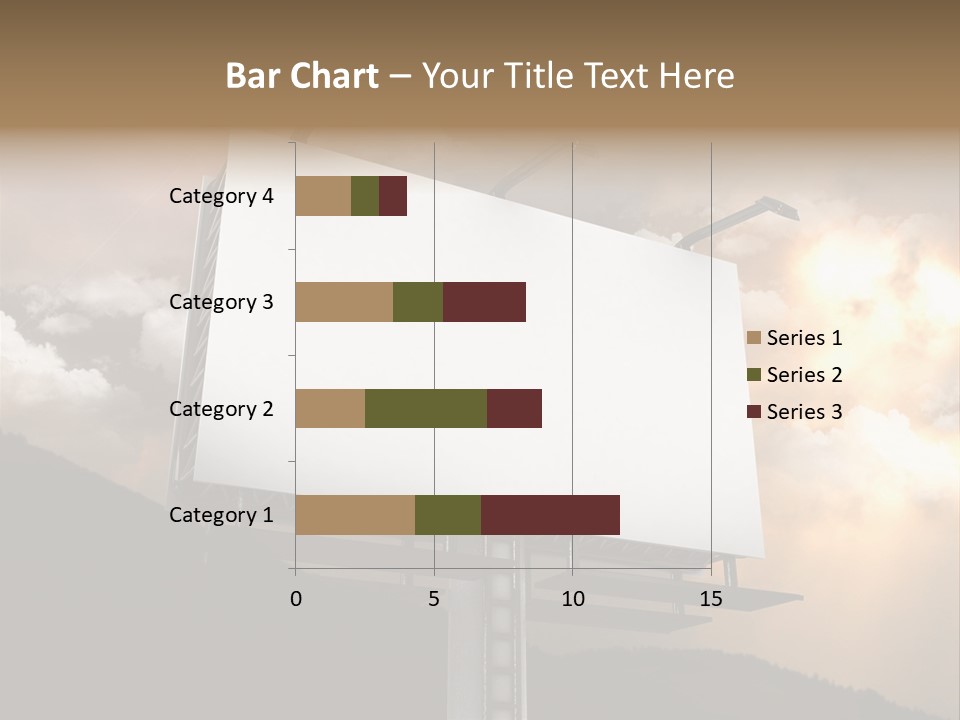 A Billboard With A Cloudy Sky In The Background PowerPoint Template