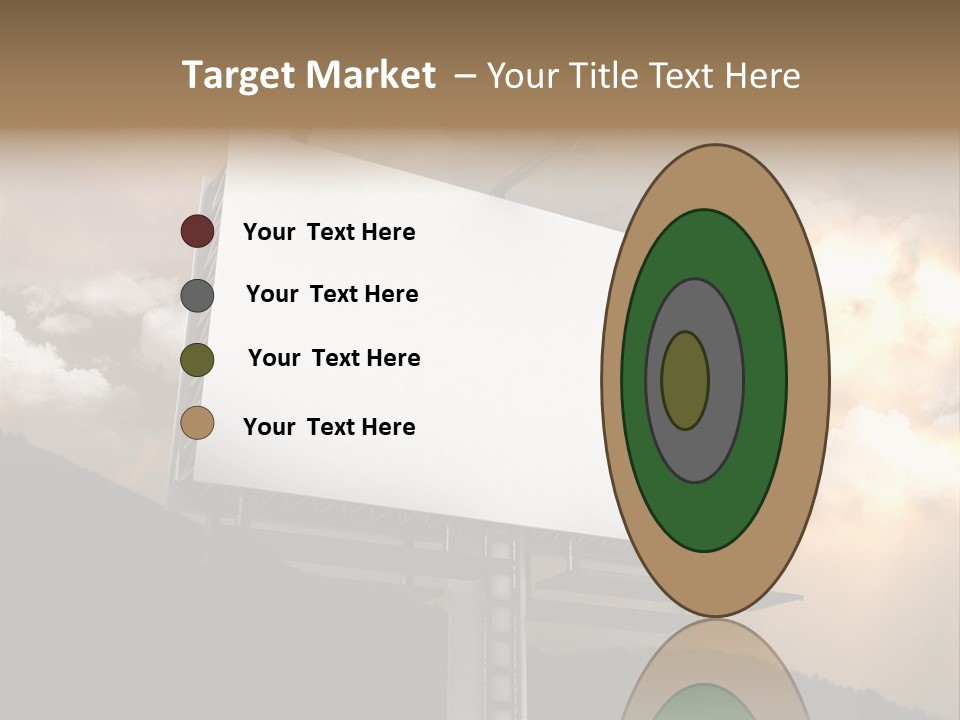 A Billboard With A Cloudy Sky In The Background PowerPoint Template