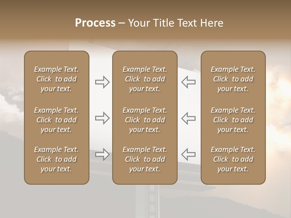 A Billboard With A Cloudy Sky In The Background PowerPoint Template