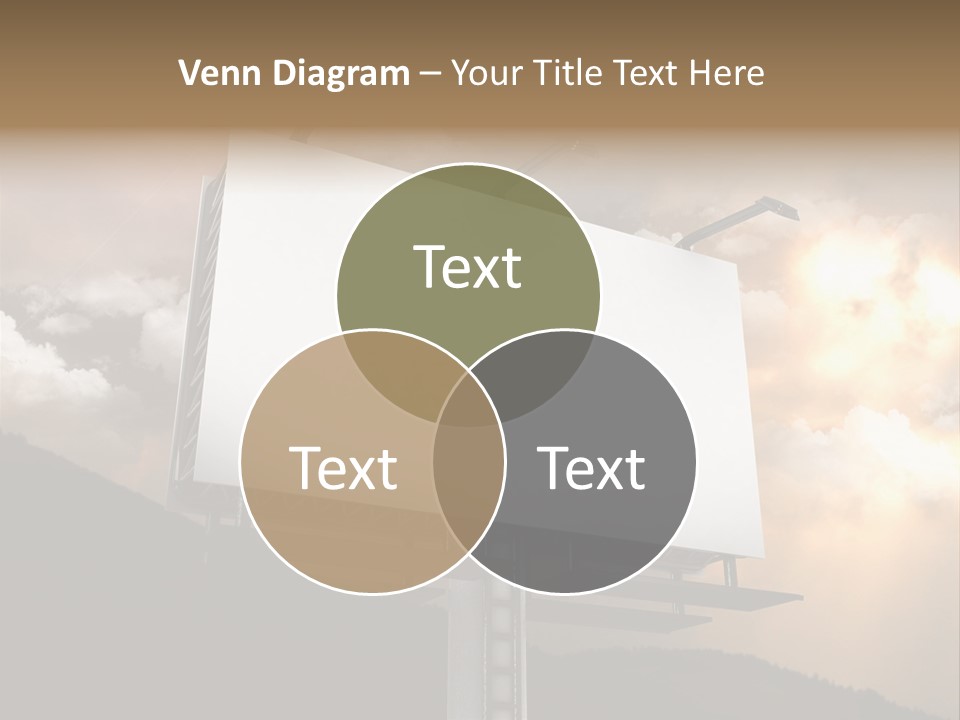 A Billboard With A Cloudy Sky In The Background PowerPoint Template