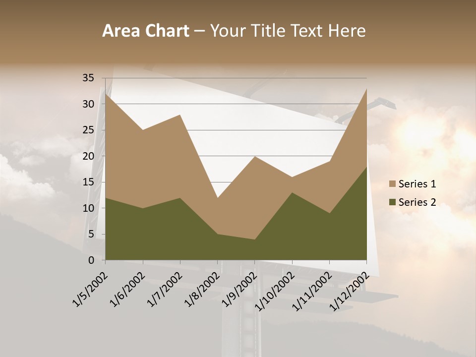 A Billboard With A Cloudy Sky In The Background PowerPoint Template