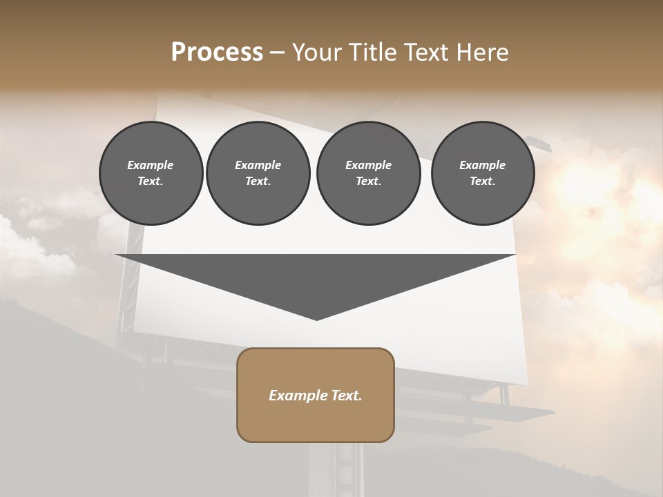 A Billboard With A Cloudy Sky In The Background PowerPoint Template