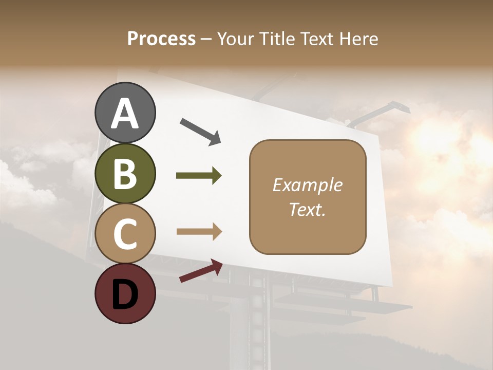 A Billboard With A Cloudy Sky In The Background PowerPoint Template