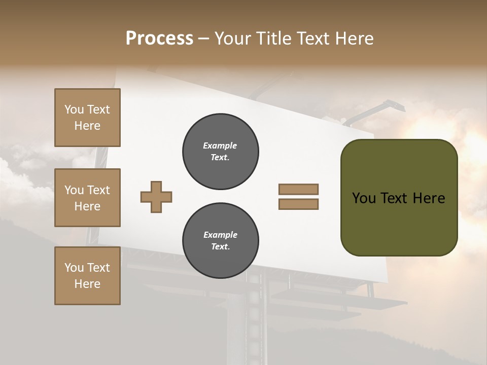 A Billboard With A Cloudy Sky In The Background PowerPoint Template
