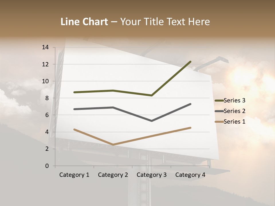 A Billboard With A Cloudy Sky In The Background PowerPoint Template