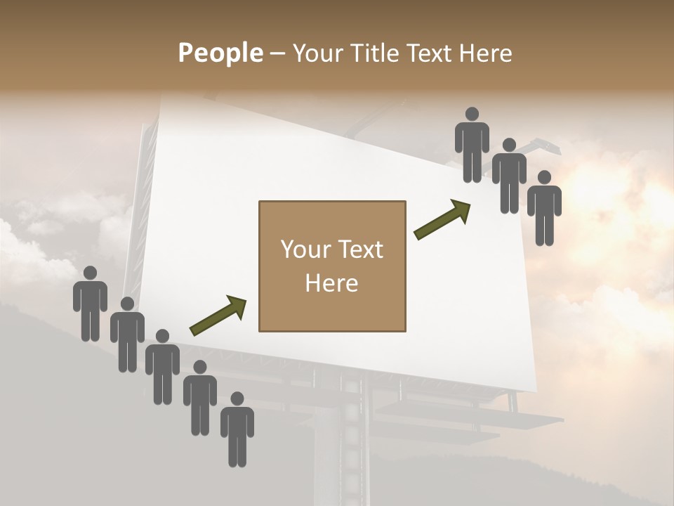 A Billboard With A Cloudy Sky In The Background PowerPoint Template