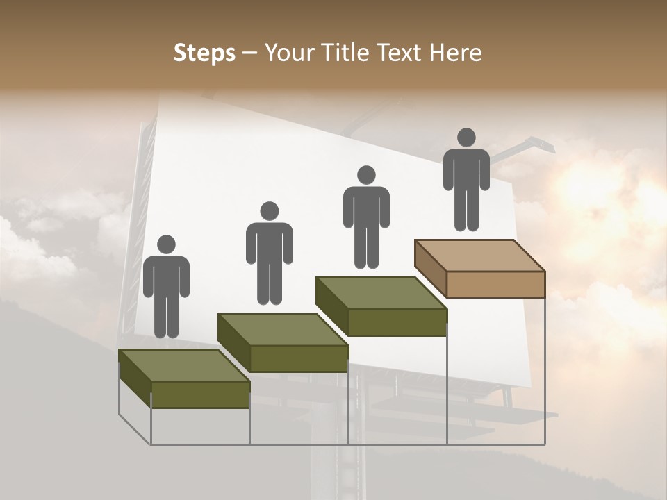 A Billboard With A Cloudy Sky In The Background PowerPoint Template