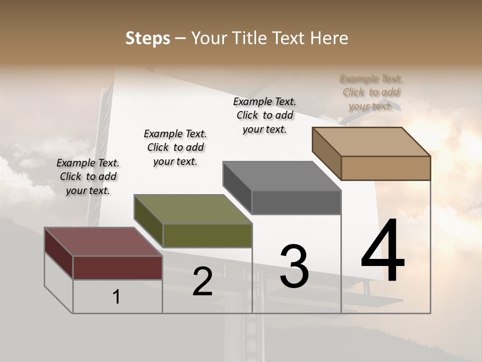 A Billboard With A Cloudy Sky In The Background PowerPoint Template