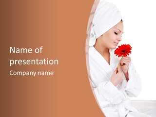 Flower Beauty Skincare PowerPoint Template