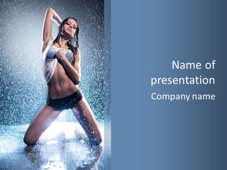 Dark Water Caucasian PowerPoint Template