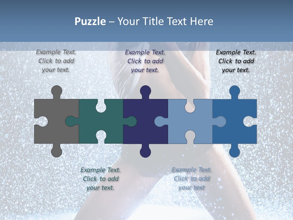 Dark Water Caucasian PowerPoint Template