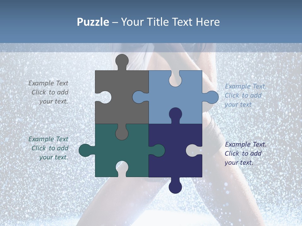 Dark Water Caucasian PowerPoint Template