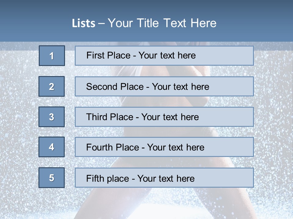 Dark Water Caucasian PowerPoint Template