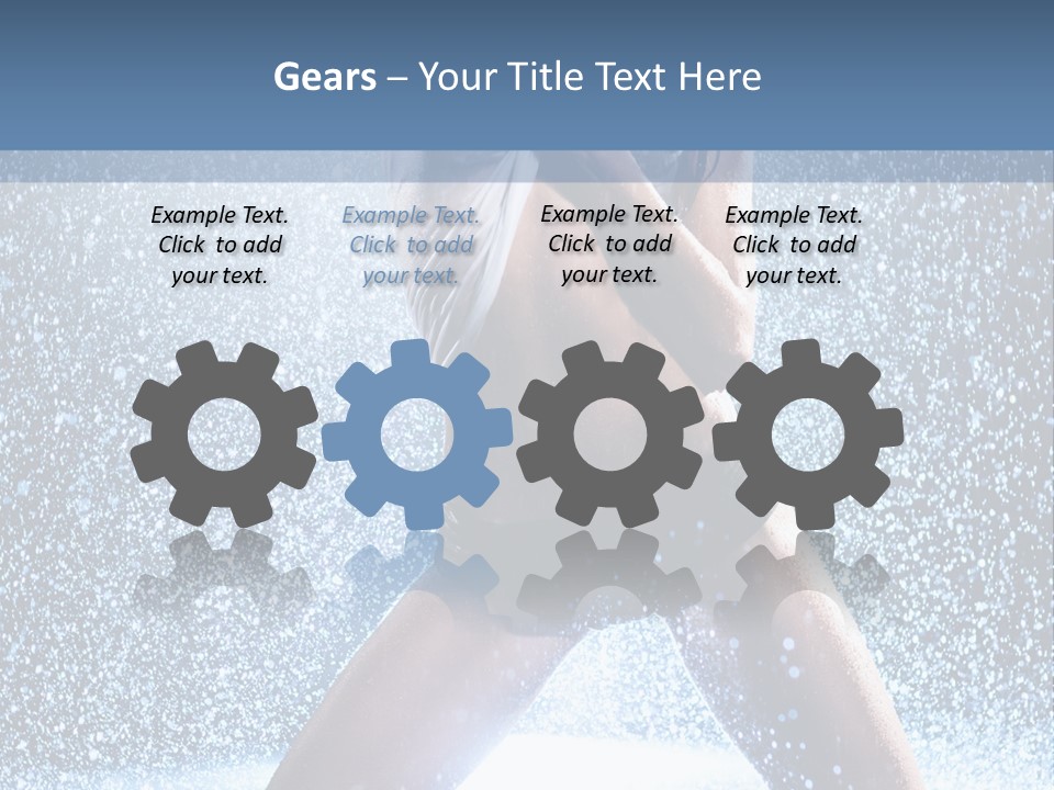 Dark Water Caucasian PowerPoint Template