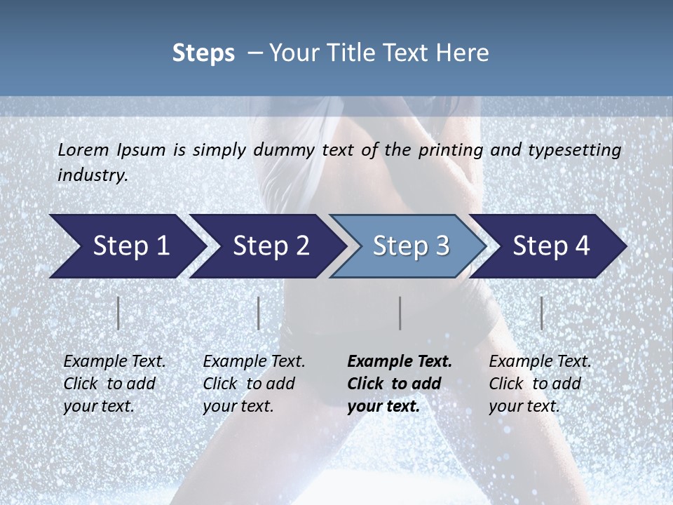 Dark Water Caucasian PowerPoint Template