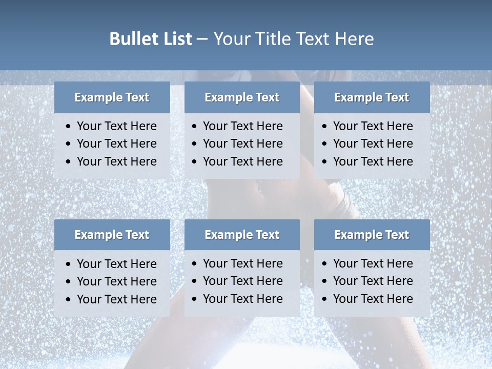 Dark Water Caucasian PowerPoint Template