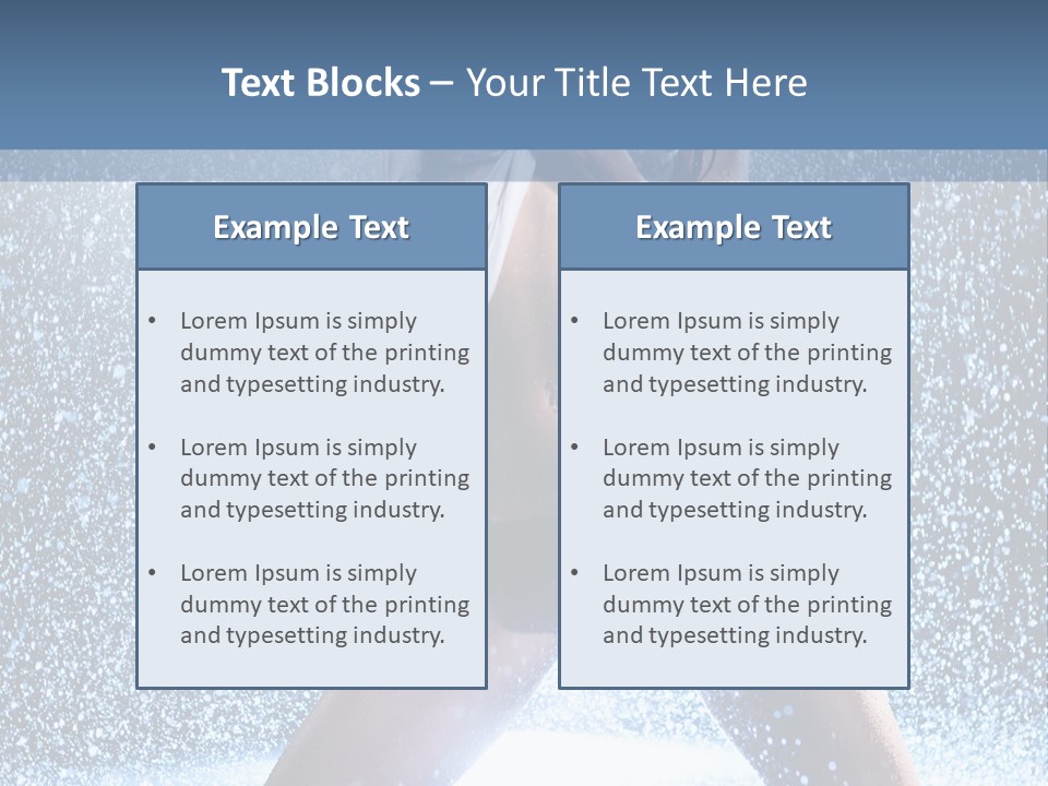 Dark Water Caucasian PowerPoint Template