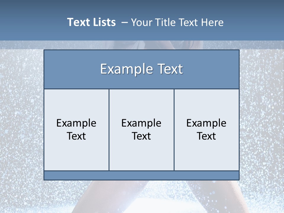 Dark Water Caucasian PowerPoint Template