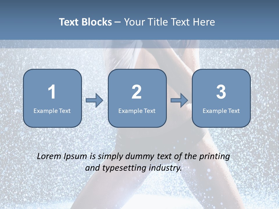 Dark Water Caucasian PowerPoint Template